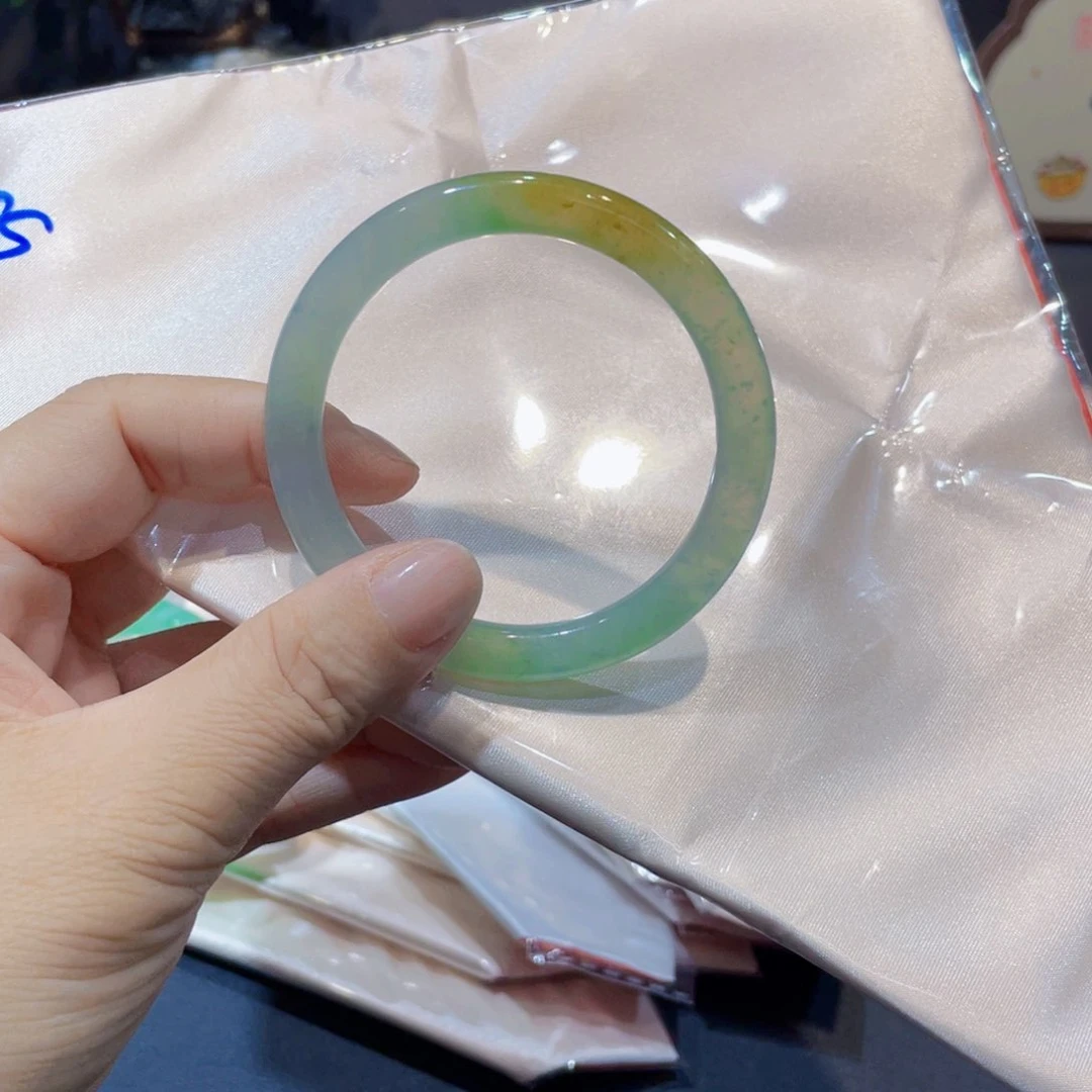 未镶嵌手镯翡翠翡翠手镯53圈