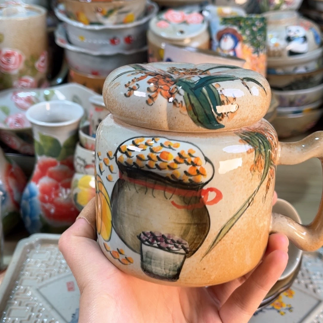 景德镇手工手绘杯