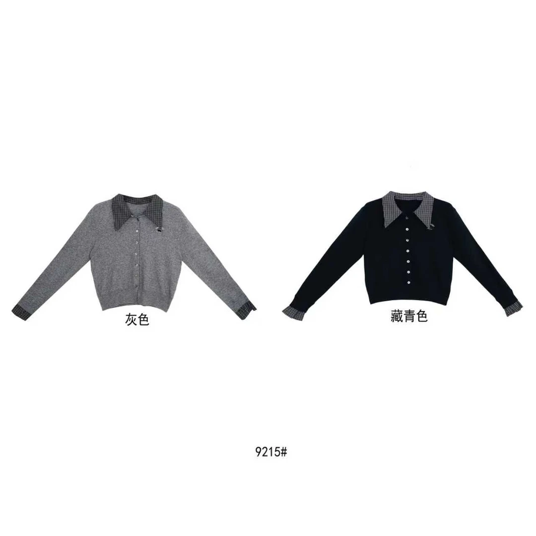 鑫燃Kiki 拼接刺绣上衣 9215 BSG