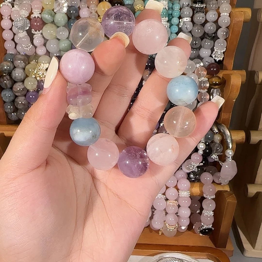 烟晶手链未镶嵌哈哈