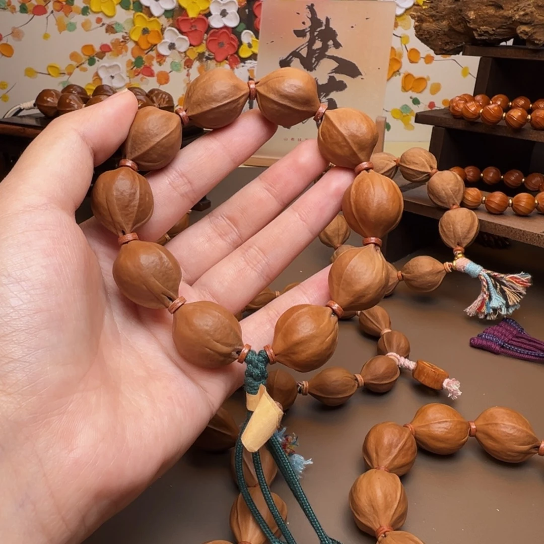 橄榄核手串梅林铁核1924去霜鲨鱼背