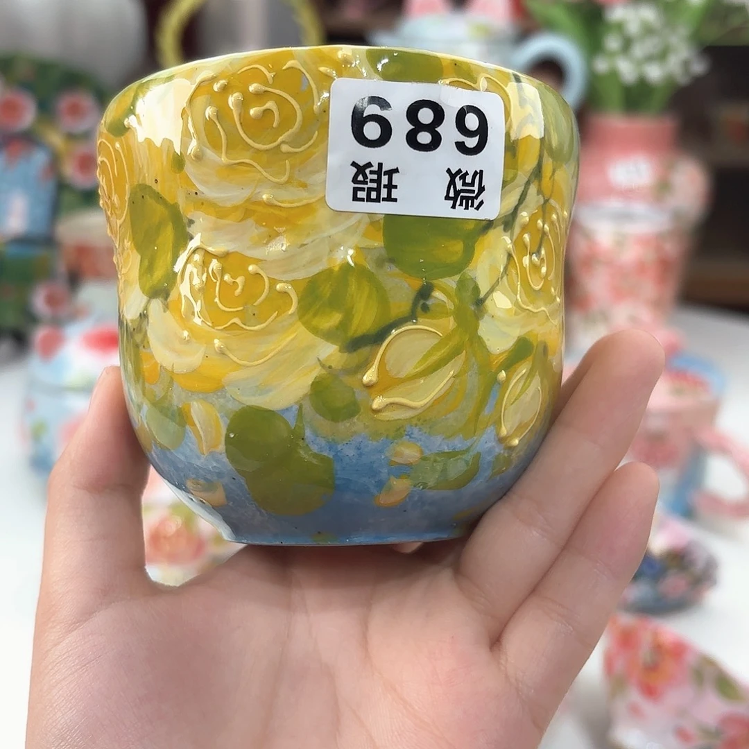 景德镇手绘高温釉下彩陶瓷茶具