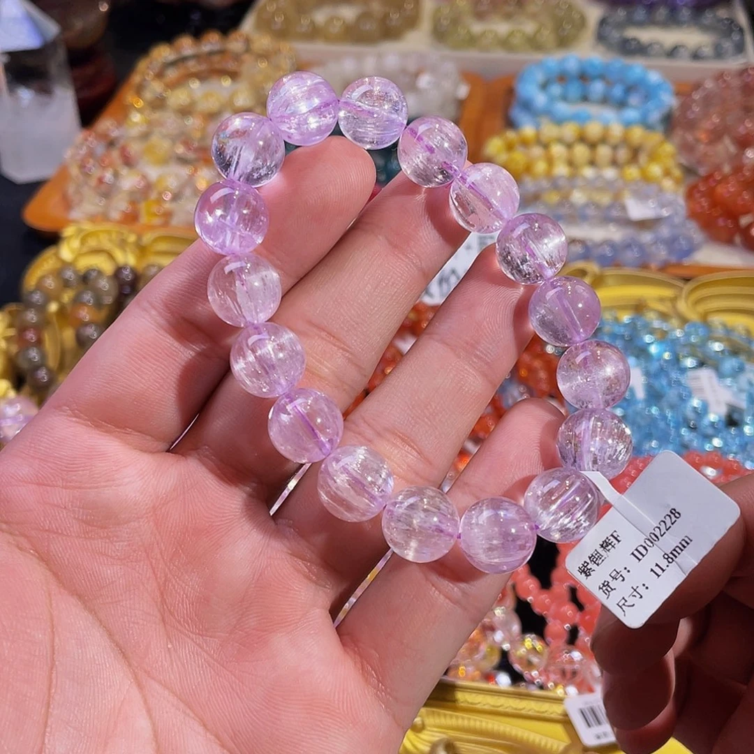 未镶嵌手串锂辉石紫锂辉11.8mm