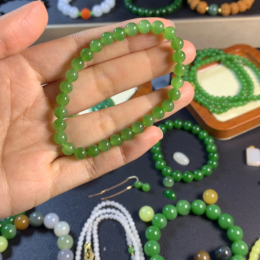 和田玉未镶嵌手链