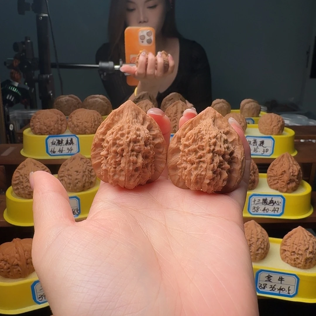 吊坠文玩核桃40全品朱雀
