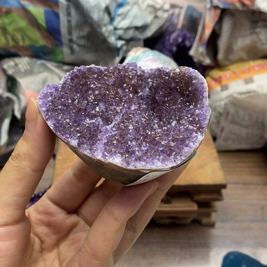 紫晶珠宝半成品未镶嵌