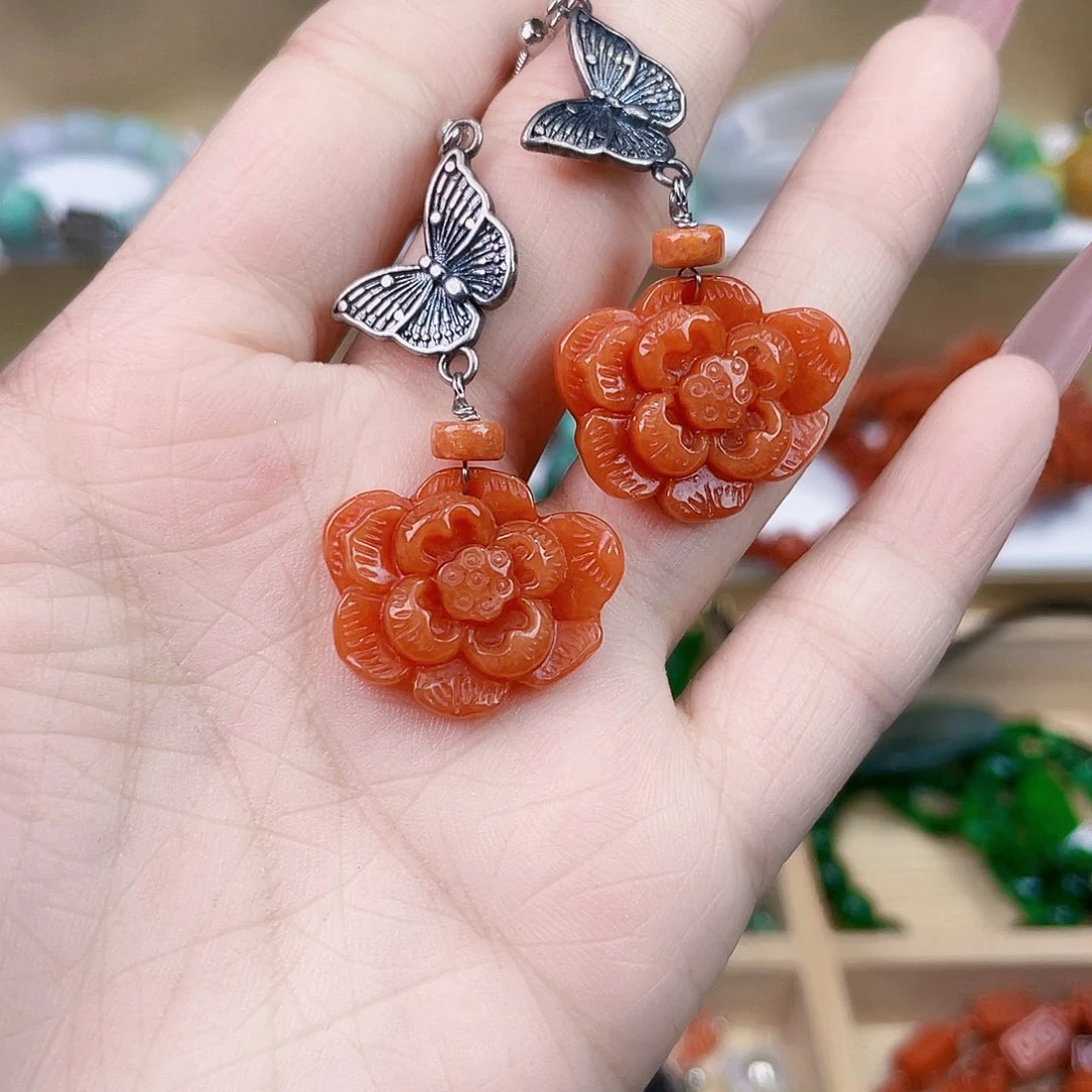 翡翠未镶嵌手链耳坠
