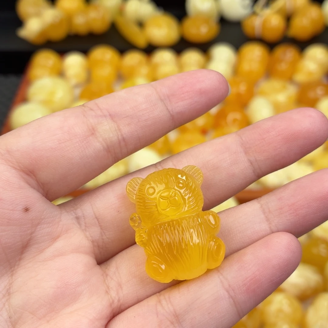 蜜蜡未镶嵌毛衣链蜜蜡