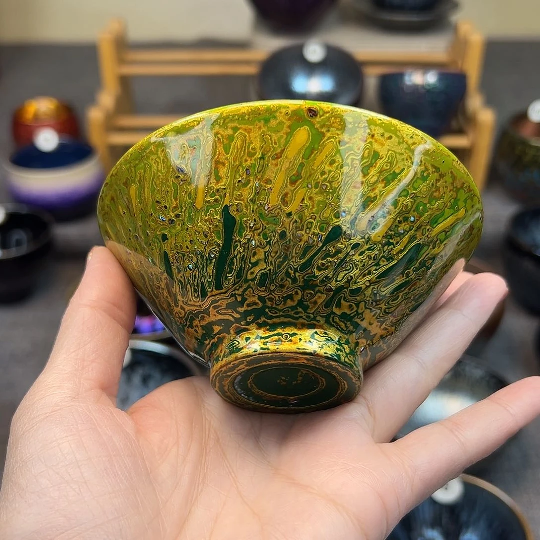 茶盏?****メ大漆斗笠手工背