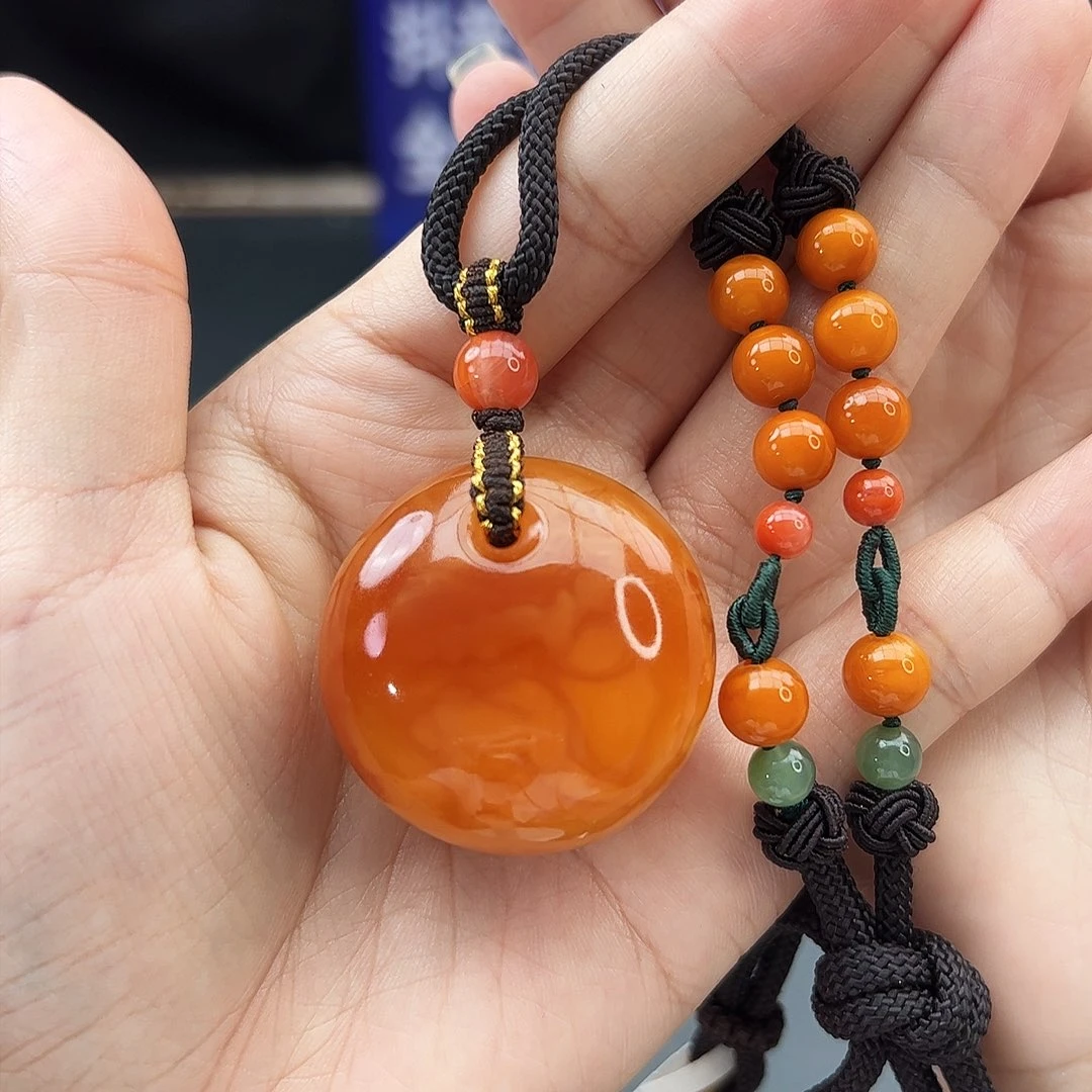 手链琥珀未镶嵌吊坠