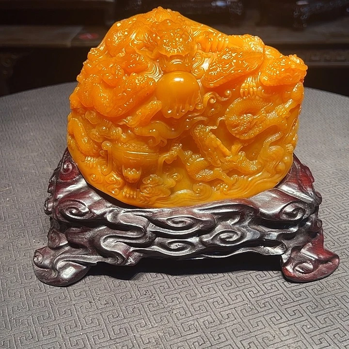 用***5寿山石山水画作品