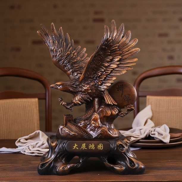 大展宏图老鹰摆件公司商务礼品办公桌书房装饰品开业乔迁礼品摆件