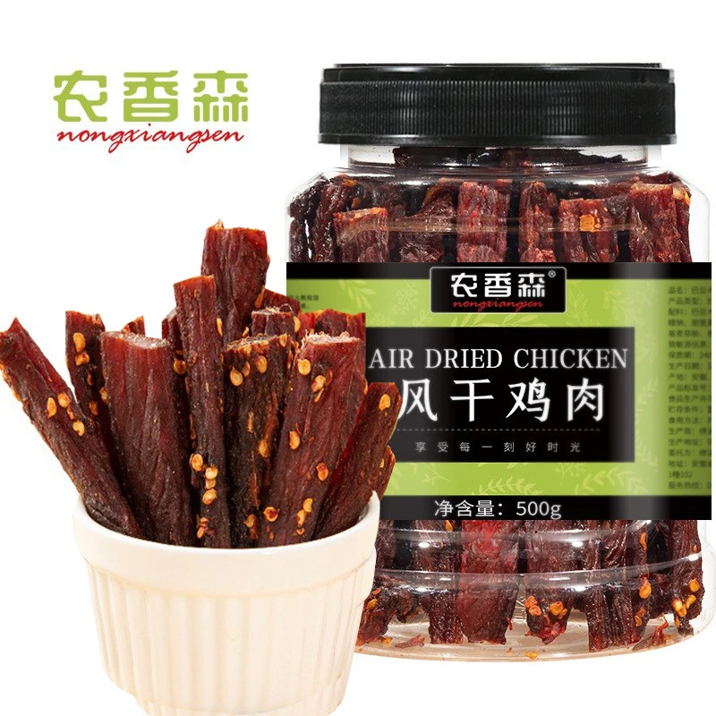 农香森风干鸡肉干手撕鸡胸肉条低脂零食即食解馋