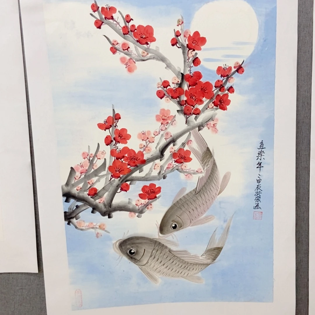 百***！国画手写手绘国画73