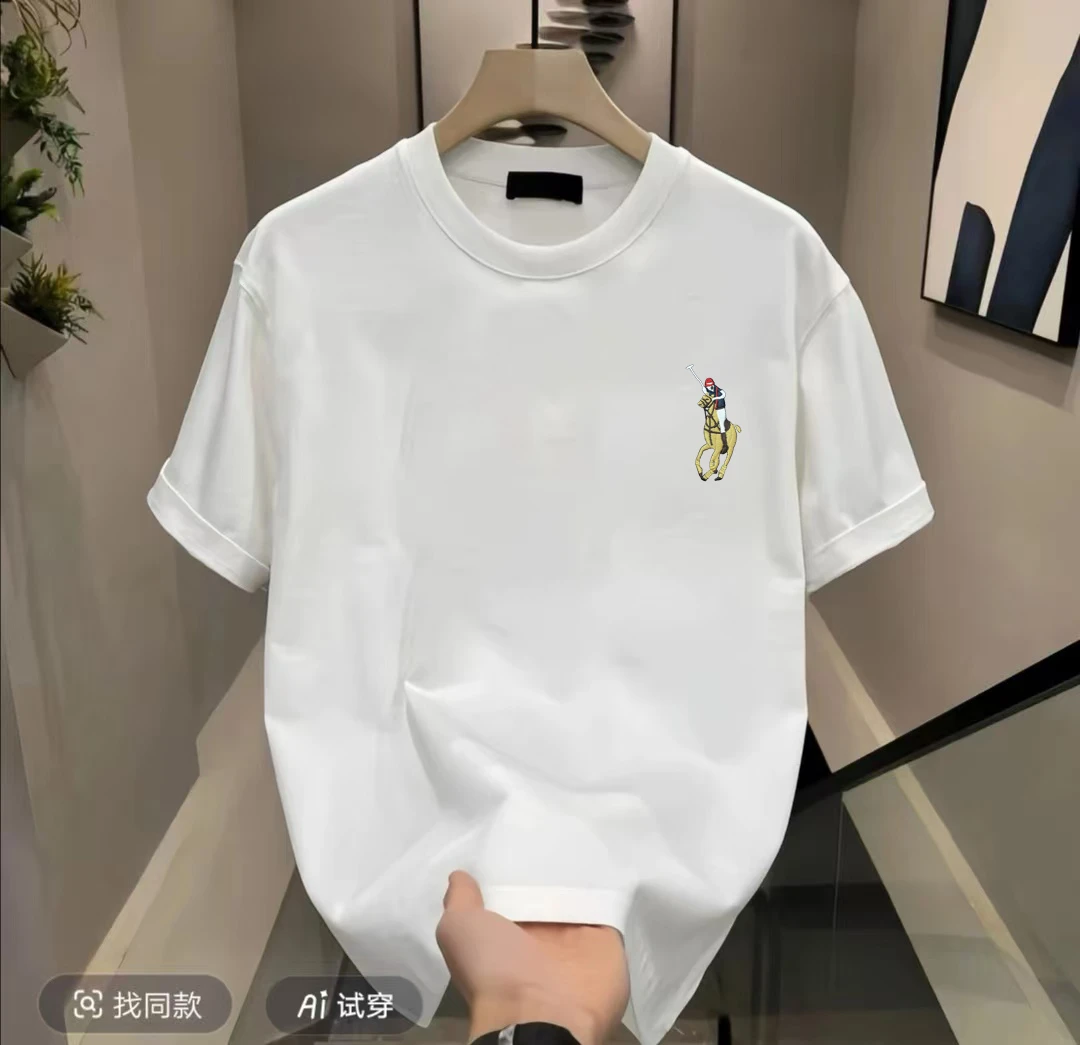 【清仓款】夏季男女同款情侣半袖休闲透气圆领潮流印花薄款短袖-7