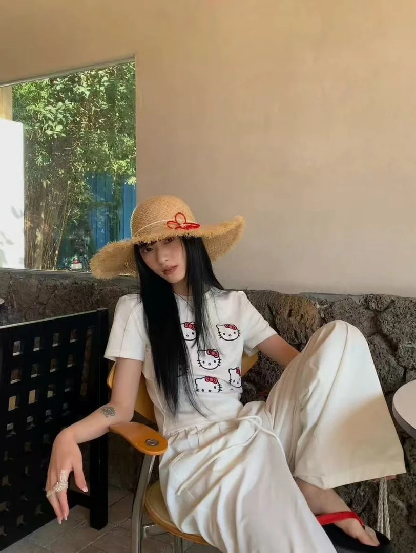 （春款）Uncle Be#显瘦卡通KT猫短袖#9671