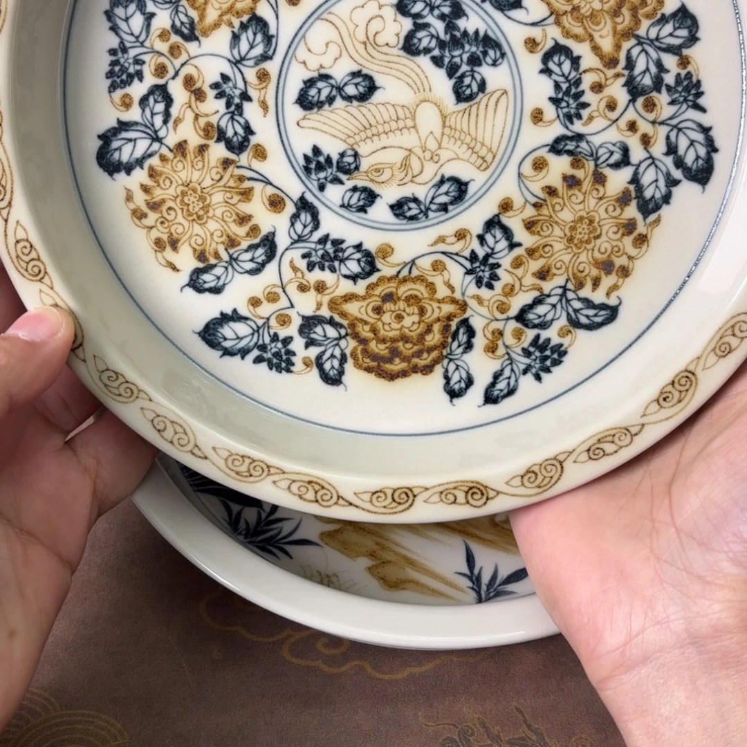 清***姐陶瓷摆件景德镇手绘茶器