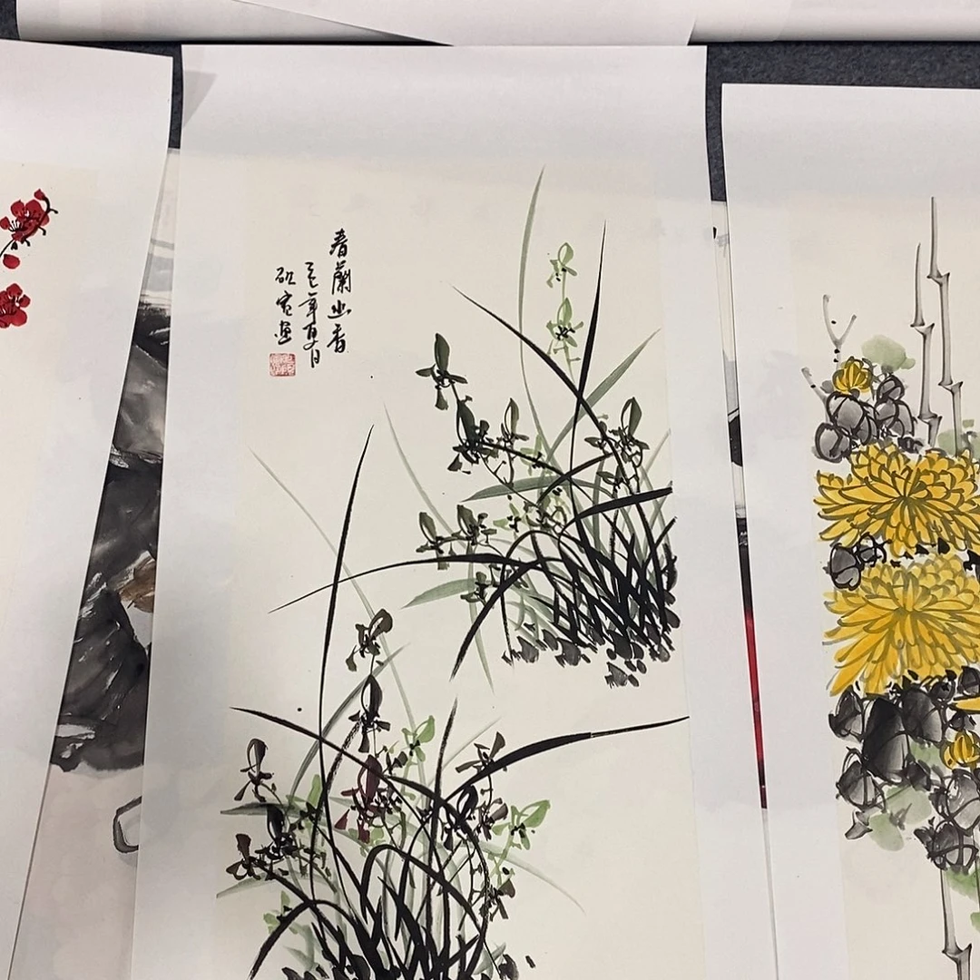 国画画画真的画画