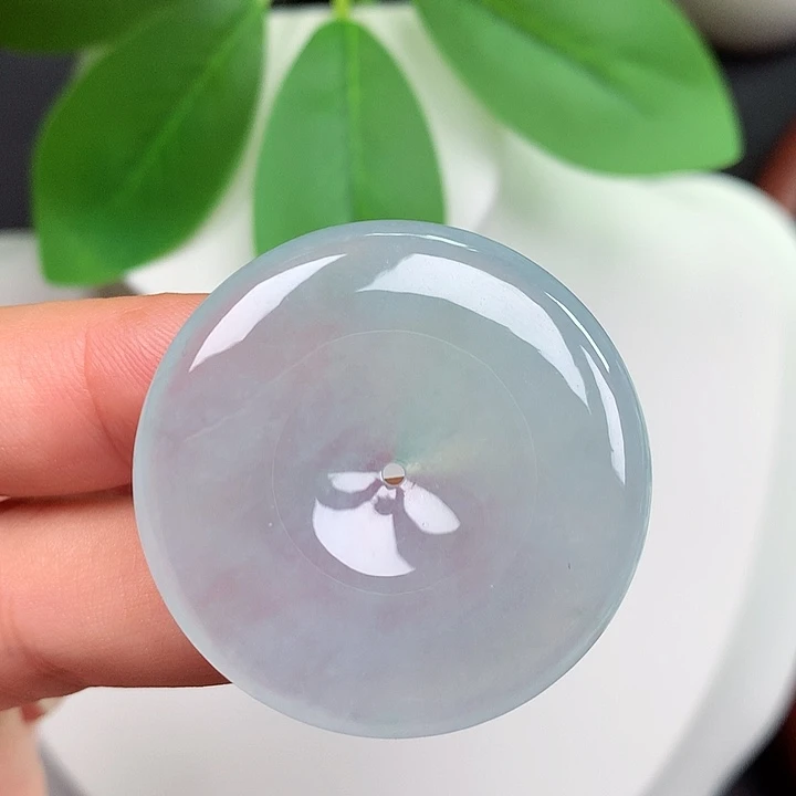 翡翠未镶嵌颈饰平安扣 35.2x6.1mm