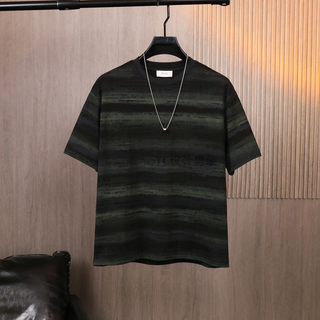 【断码清仓】时尚青年男装休闲宽松半袖修身夏季潮流圆领短袖T恤