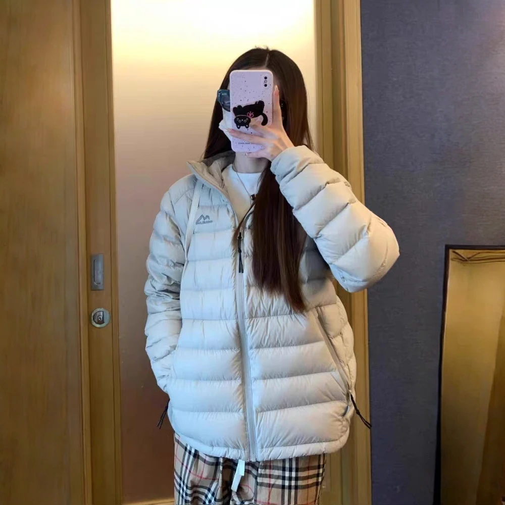 韩版显瘦排骨棉服女短款2025年新款轻薄棉衣棉袄宽松情侣连帽外套