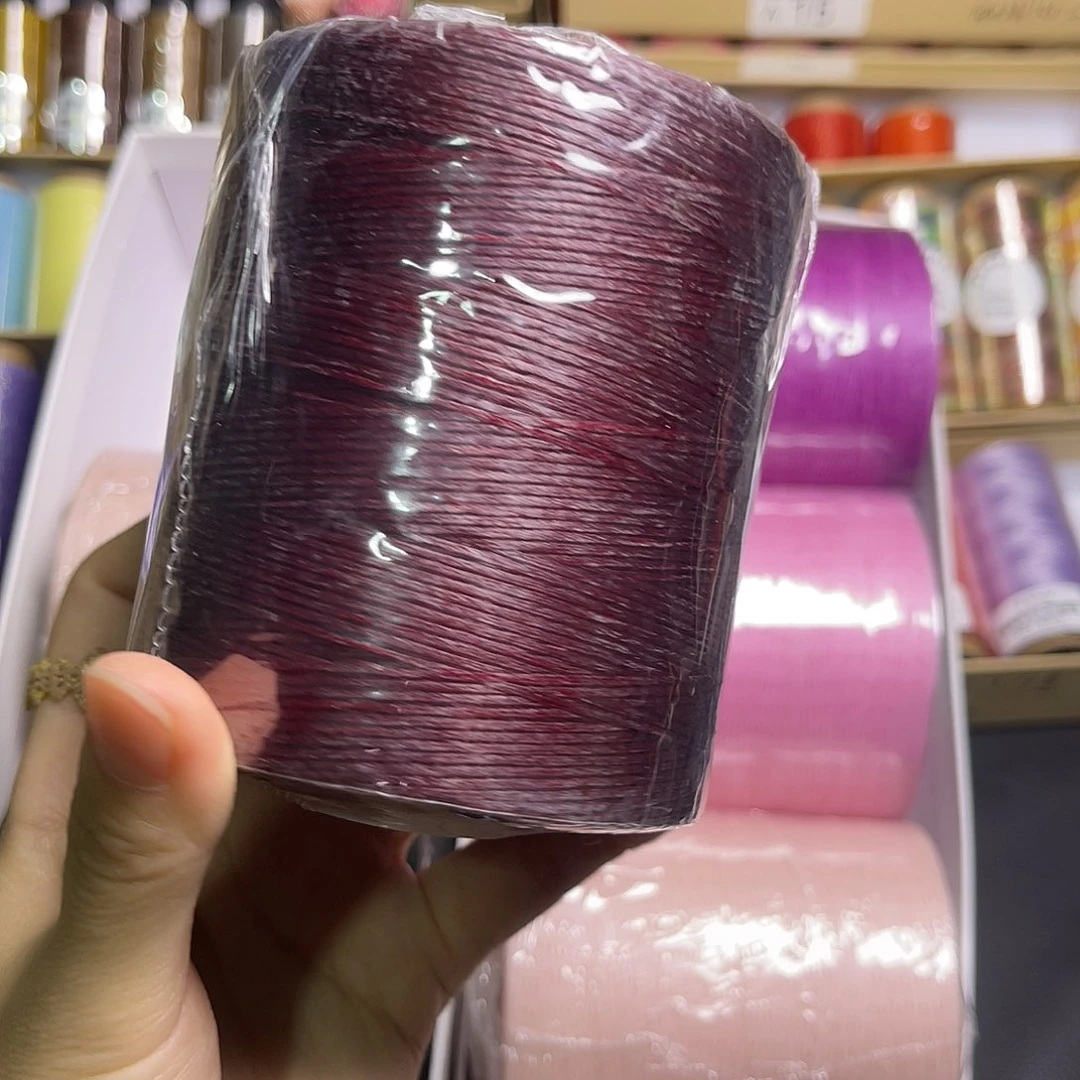 棉0.8扁蜡玫瑰红400g