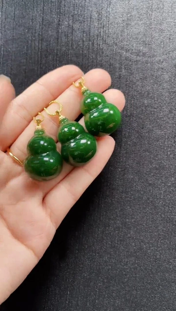 【壹世臻选】 天然和田玉丨葫芦吊坠丨s982银镶嵌丨多样性发一