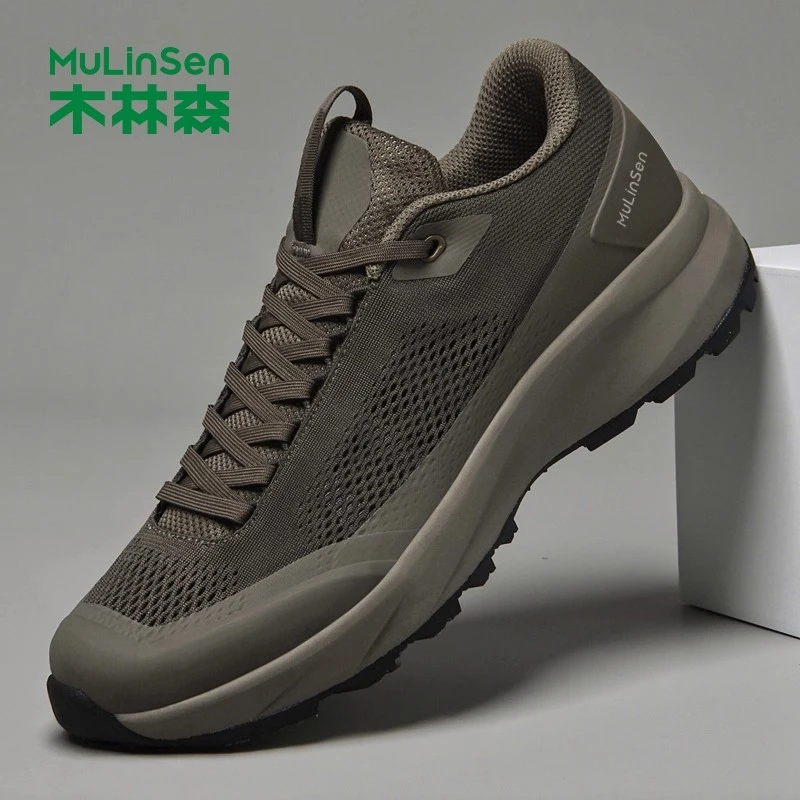 木林森男鞋软底运动新款休闲鞋清凉旅游时尚男士秋季越野登山鞋