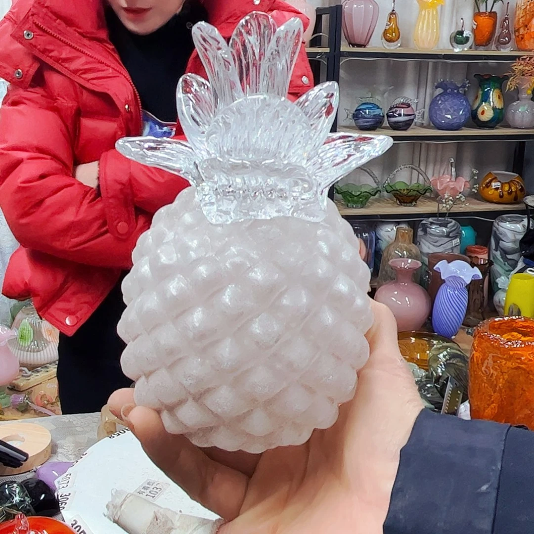 糖霜菠萝家悦琉璃工艺品不完美