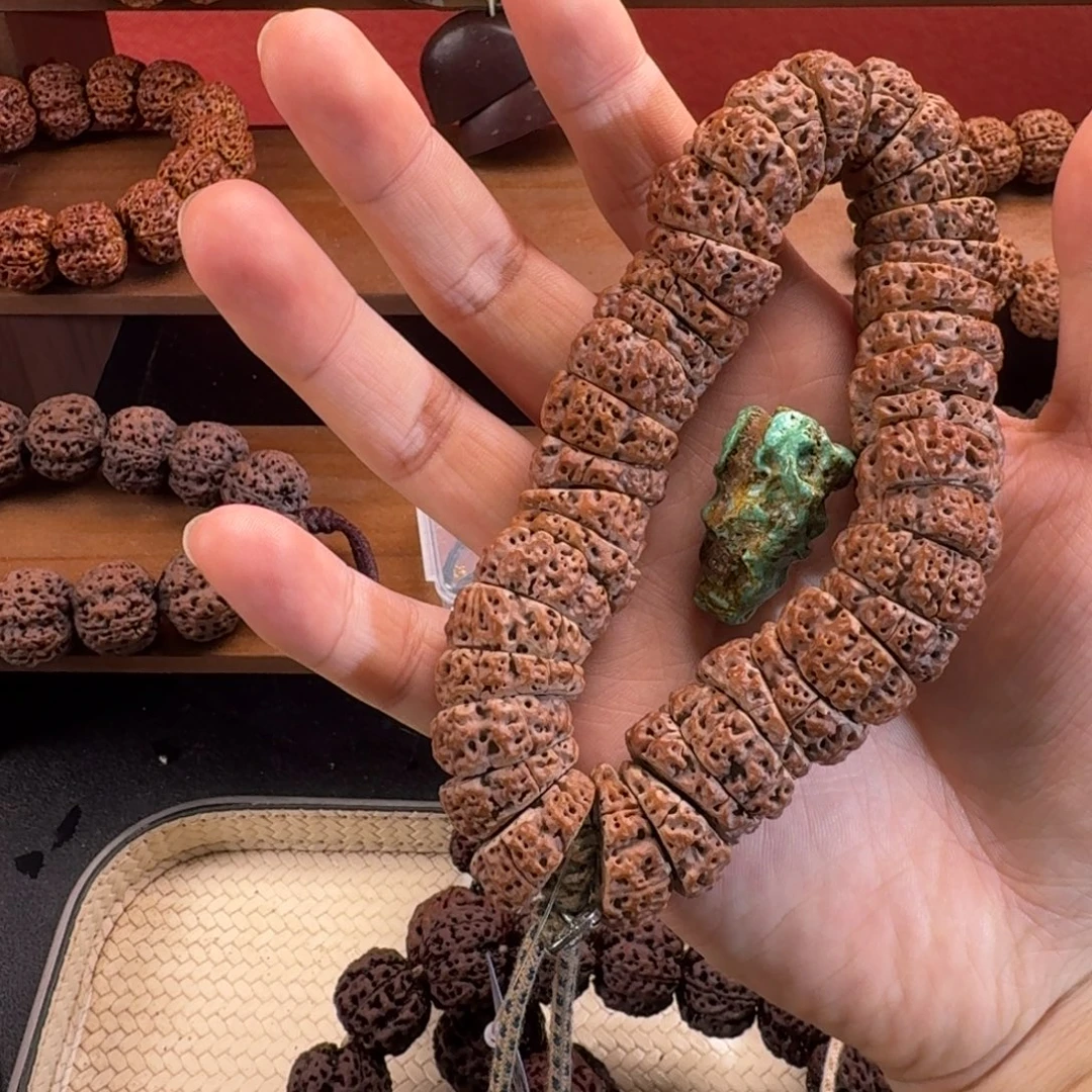 吊坠金刚菩提梁21无相➕松石三通