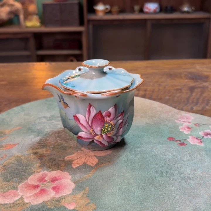 柴烧纯手工手绘陶瓷