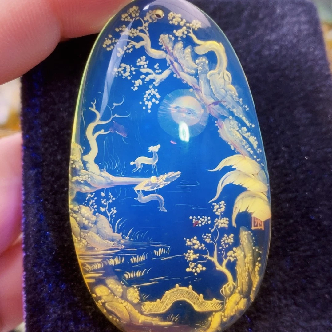 【闪购商品】琥珀（花珀）吊坠(不含链)未镶嵌