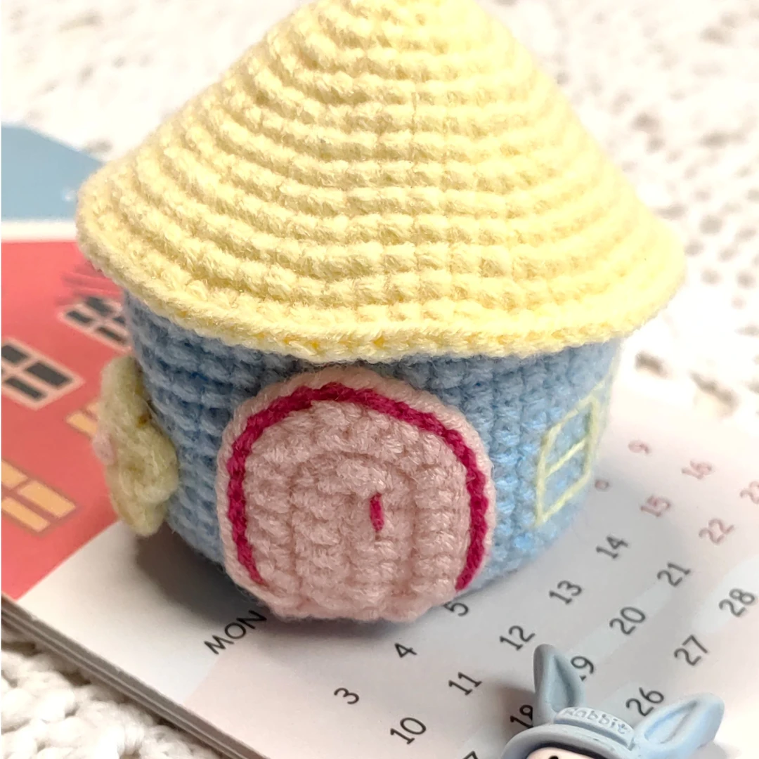 【材料包/成品♥小屋收纳盒】手工毛线编织