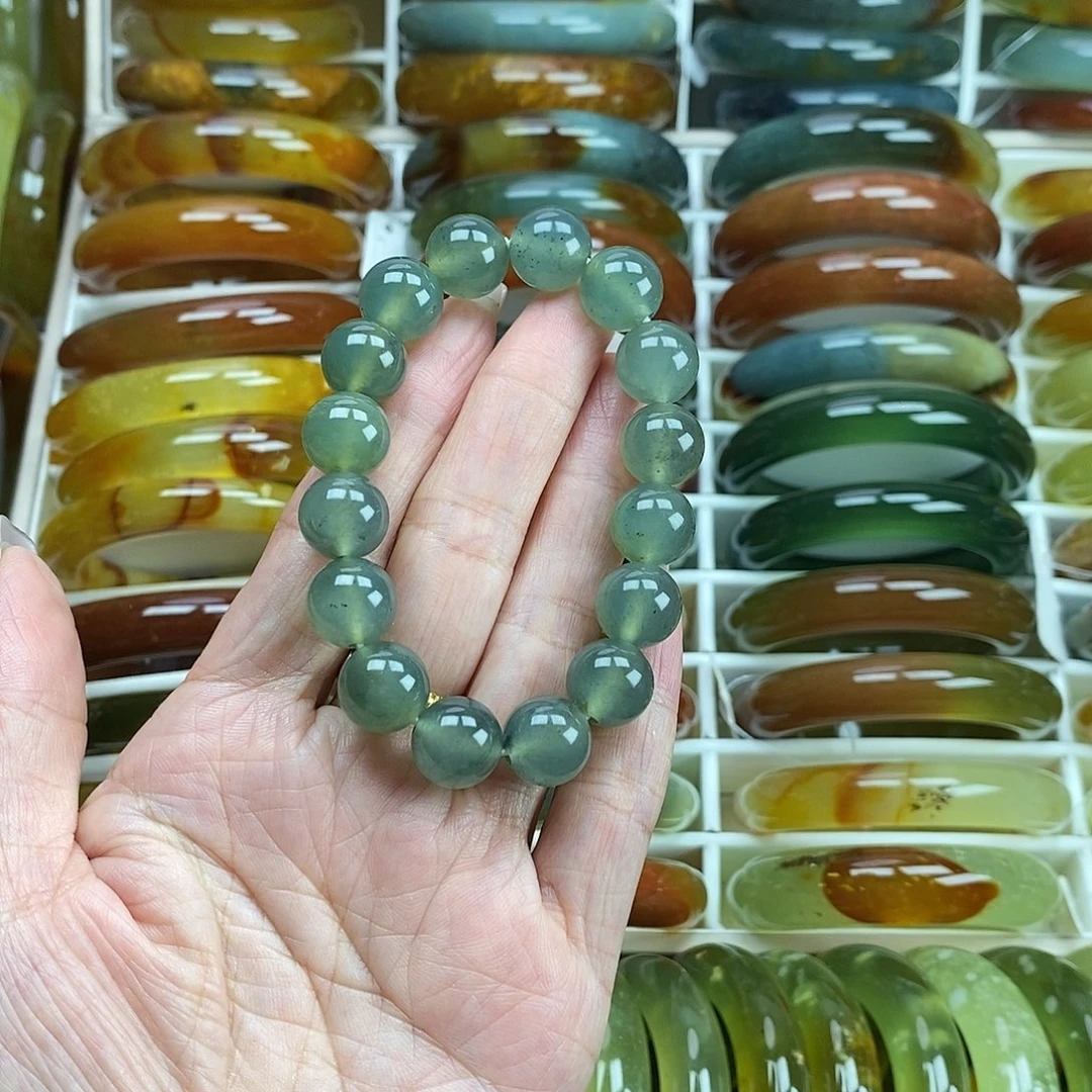 未镶嵌蛇纹石玉手镯