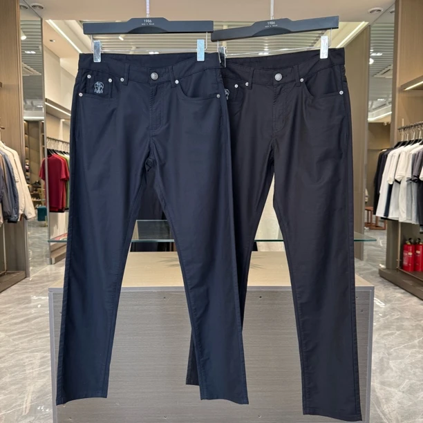 【轻奢休闲裤】偏小一码男士新款88315薄款休闲舒适透气小直筒裤