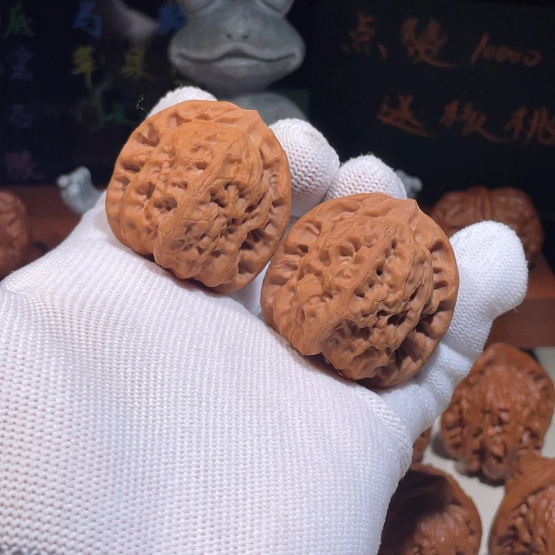 朱***猪文玩核桃把件佛肚.39.36.1310