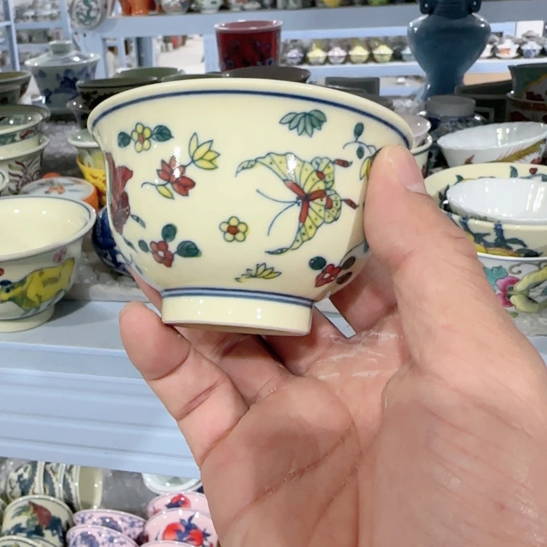 手绘瓷器，全部处理