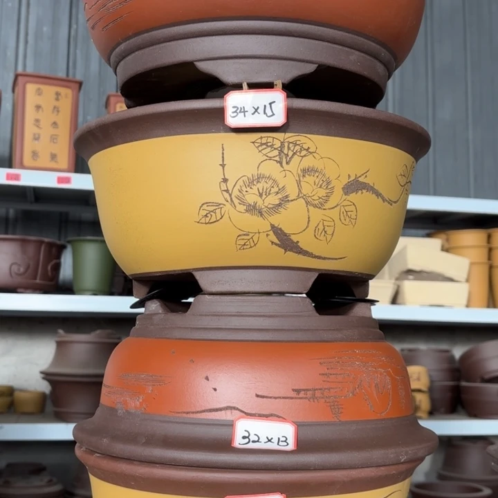 花盆紫砂100-4。