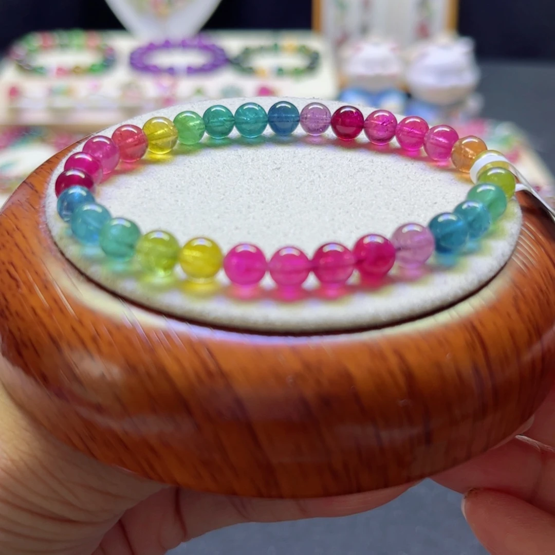 手链未镶嵌碧玺荧光6.5mm