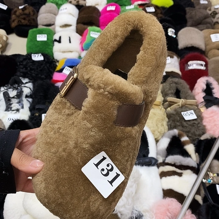 套趾咖色羊毛勃肯40码