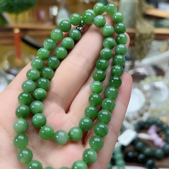 和田玉（碧玉）项链未镶嵌13