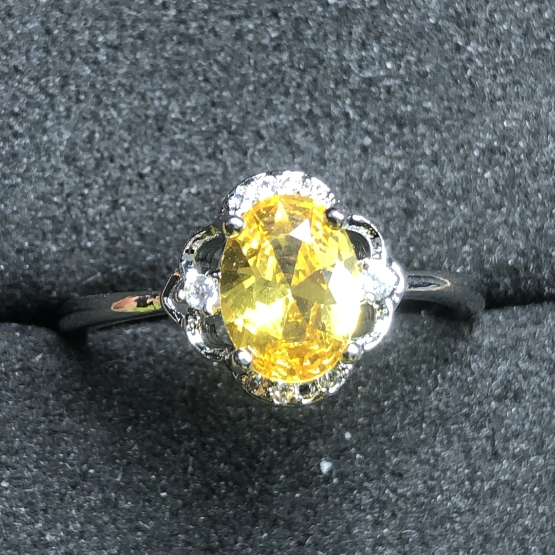 11445黄啊塞3克拉戒指活口开口可调节