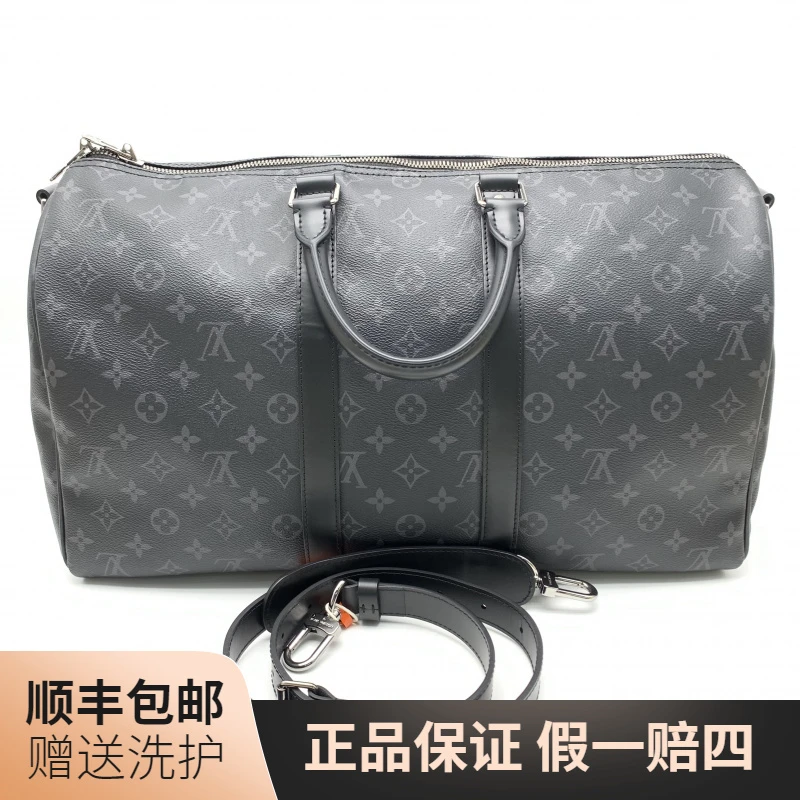 95新 LouisVuitton/路易威登 LV 黑老花KP45旅行袋/10020722 肩包
