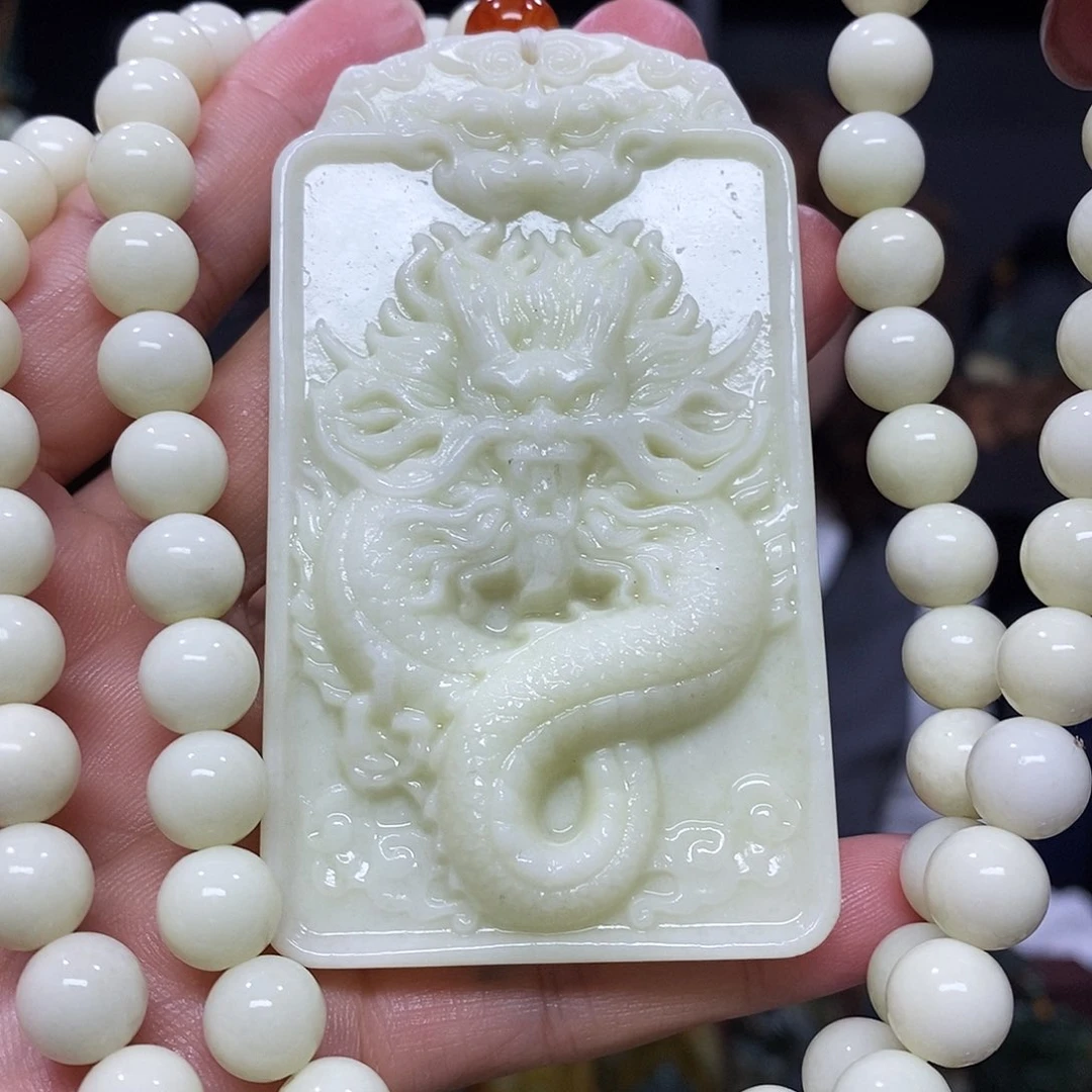 未镶嵌岫玉挂件吊坠项链