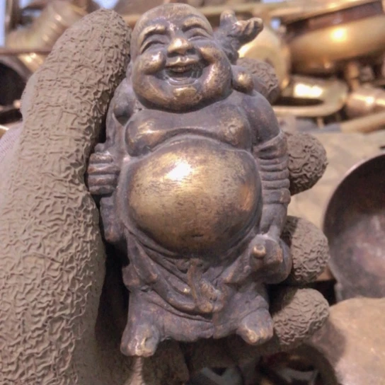 竹***官闪电购铜摆件工艺品