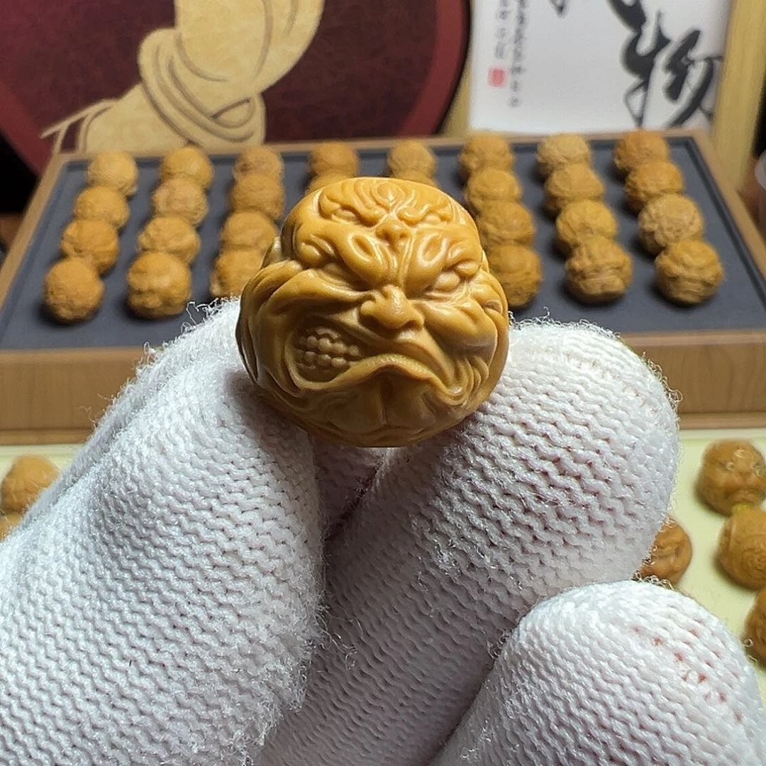 猴头核桃吊坠精工五目亨爷尺寸17➕