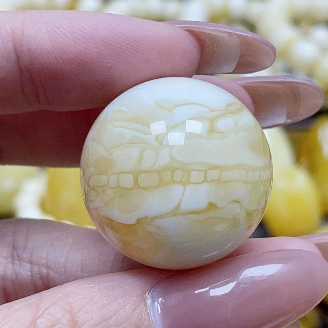 蜜之缘珠宝天然原矿琥珀蜜蜡圆珠27.8mm