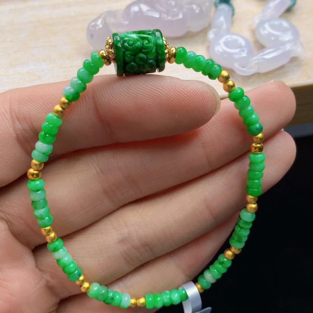 未镶嵌手链翡翠手串