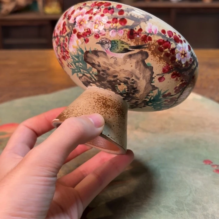 柴烧纯手工手绘陶瓷