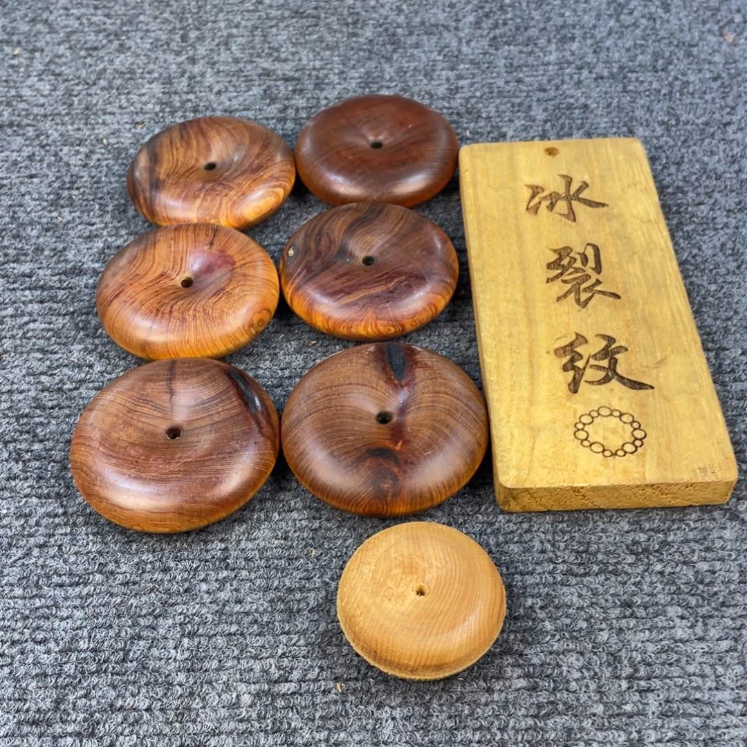 柏木（崖柏）太行崖柏，带碳化冰裂纹，超大平安扣，不懂勿拍